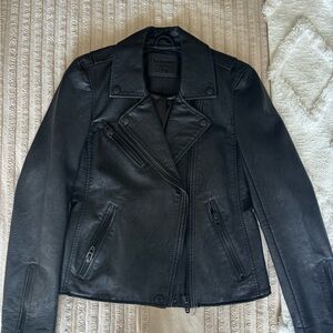 Women's Black Leather Jacket